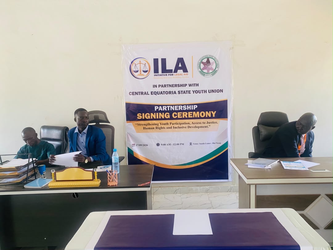 The signing table at the ILA and CESYU partnership signing ceremony.
